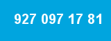 927 097 17 81 927 097 17 81